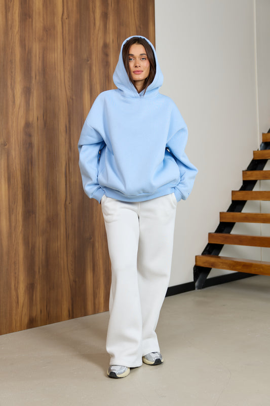 Худі світло-блакитний