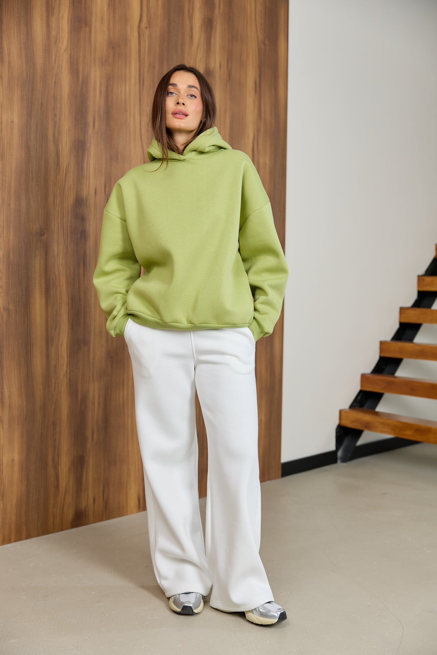 Худі оливковий