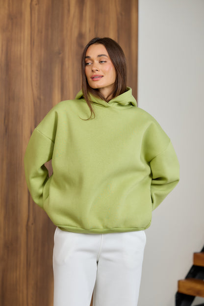 Худі оливковий