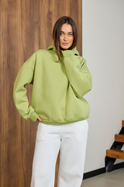 Худі оливковий