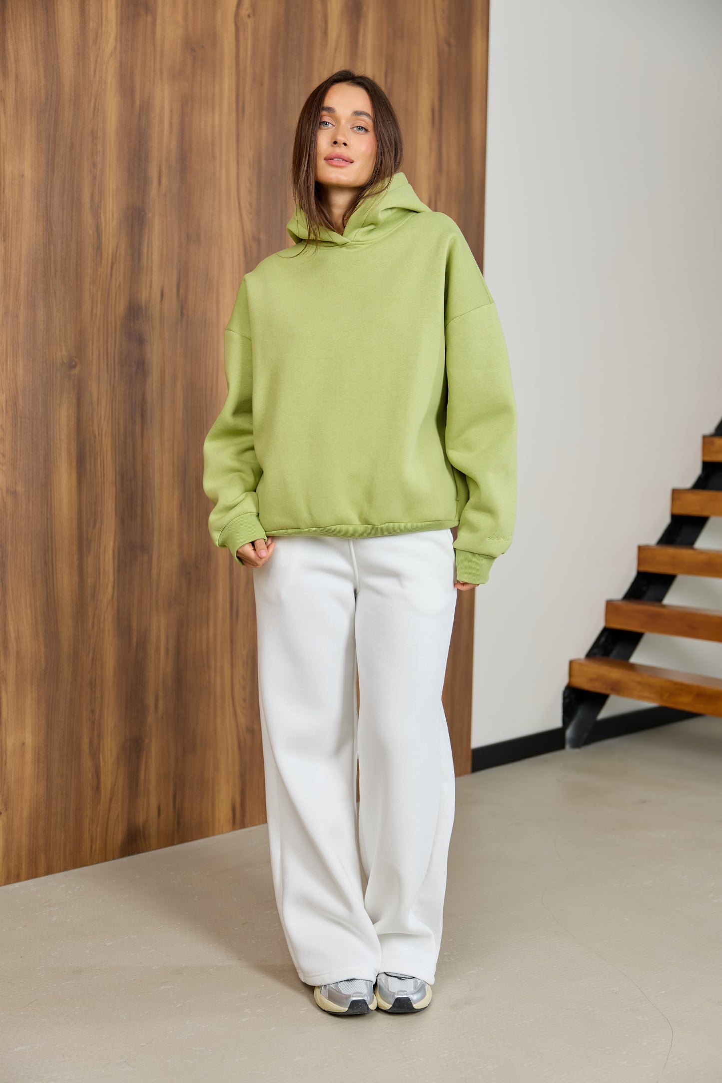 Худі оливковий