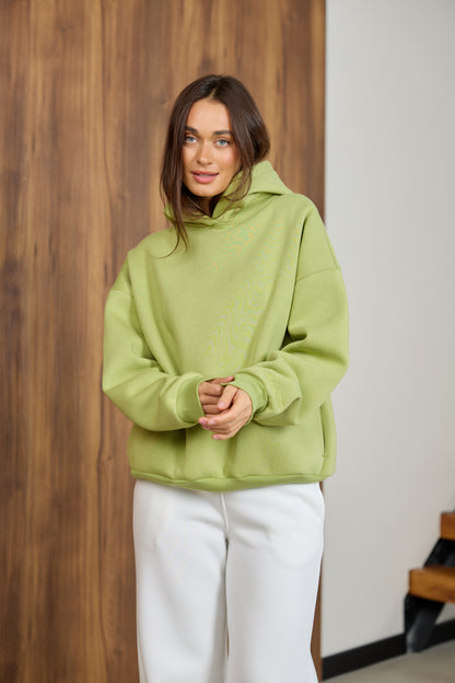 Худі оливковий