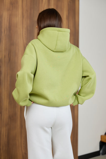 Худі оливковий