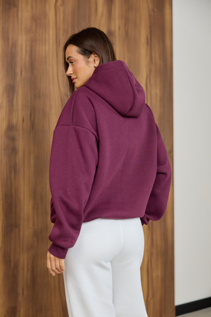 Худі бордовий