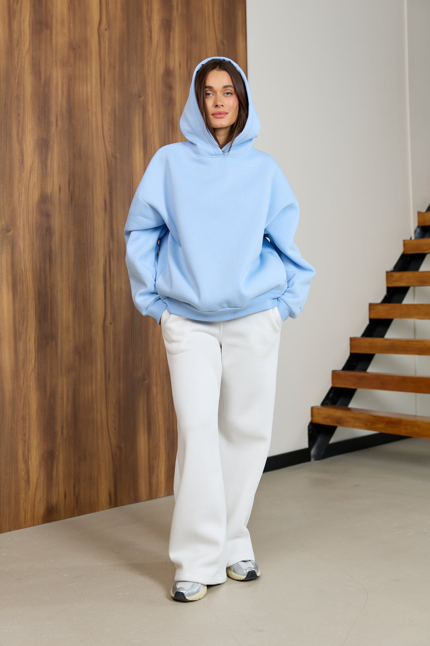 Худі світло-блакитний