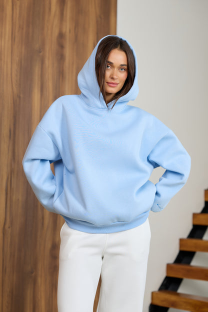 Худі світло-блакитний