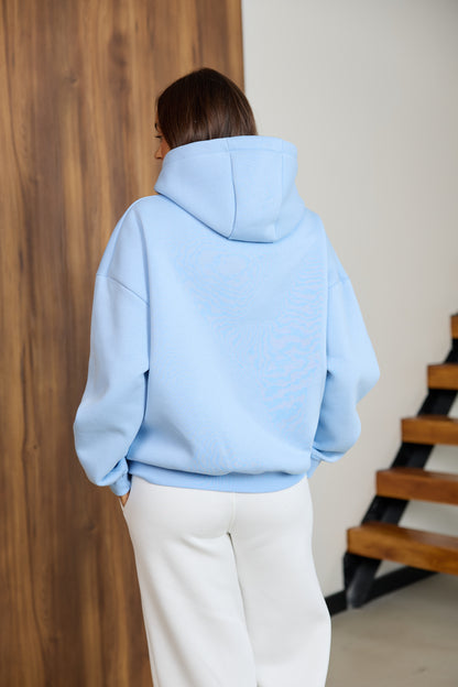Худі світло-блакитний