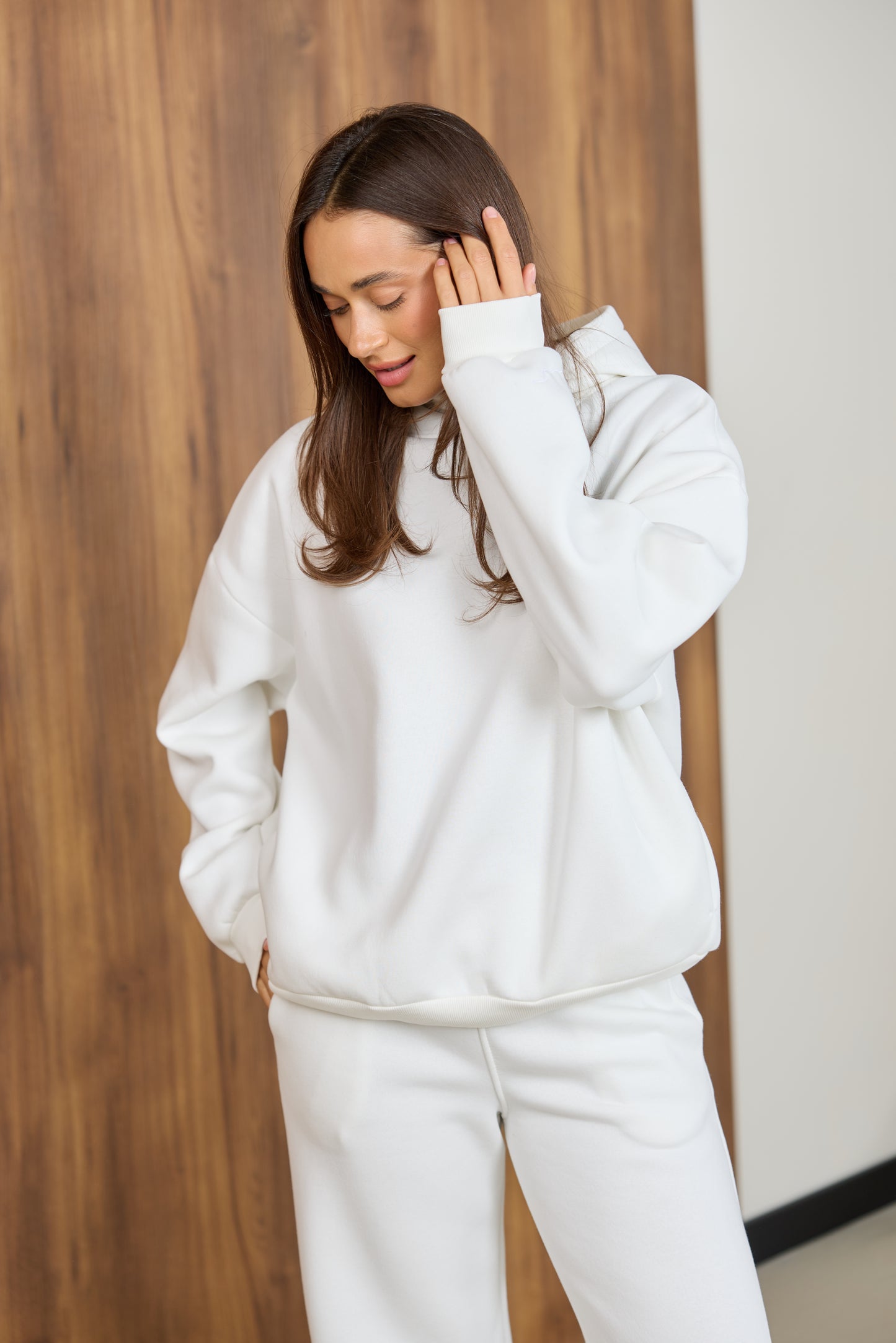 Худі молочний